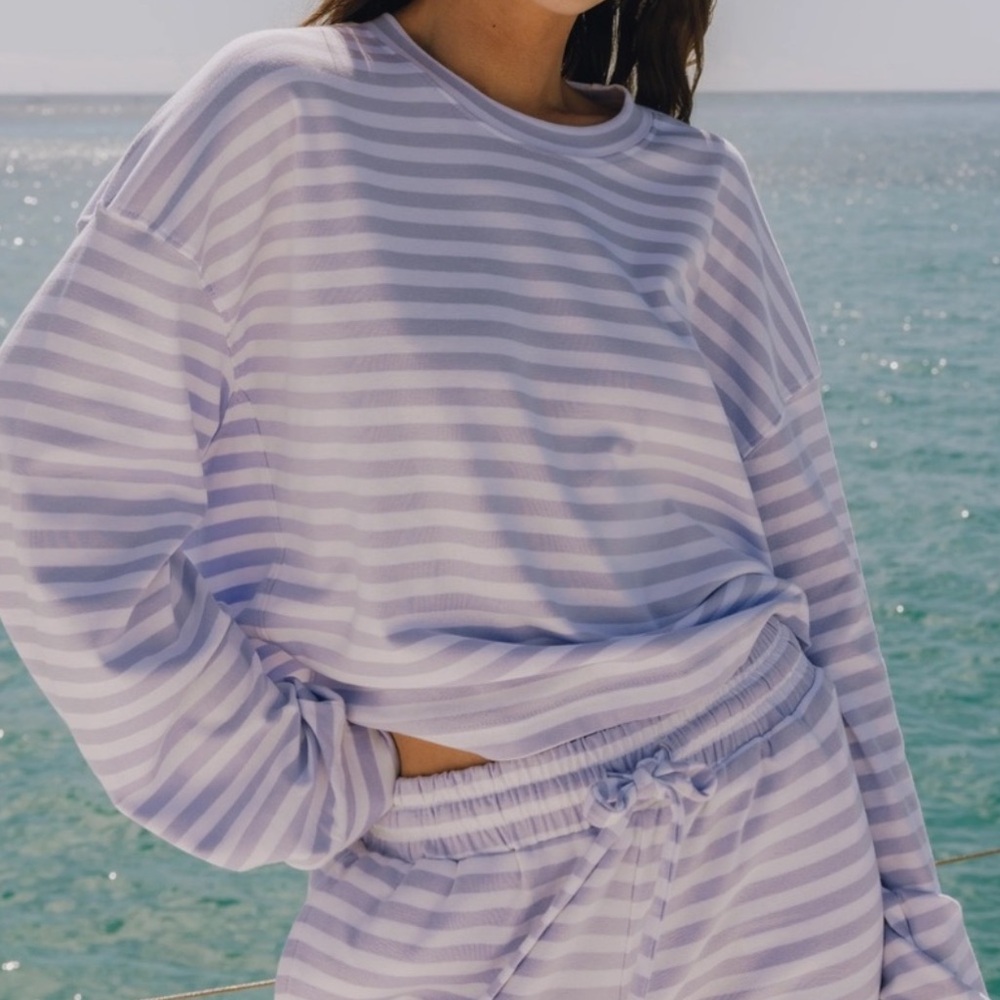 Daily Drills Striped Lounge Set in Wink